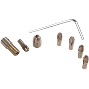 Absf 8 Stuk 0.5-3 Mm Boorkop Spantangen Set Van Quick Chuck Voor Mini Gereedschap