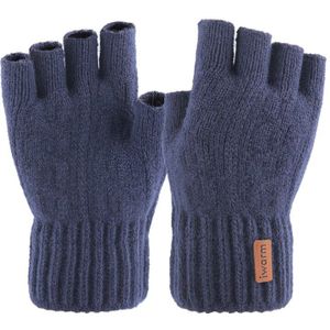 Iwarm Half Vinger Handschoenen Vrouwen En Mannen Gebreide Vingerloze Handschoenen Herfst Winter Verblijf Warme Wanten