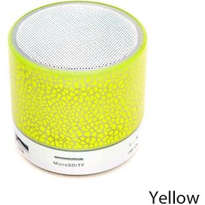 Mini Draagbare Speaker Bluetooth Draadloze Audio Dazzling Crack Led Verlichting Subwoofer Ondersteuning Tf-kaart Usb