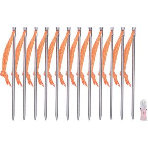 Grenzeloze Voyage Titanium Haringen Camping Tent Stakes Zware Tent Nail Outdoor Picknick Tent Pin 4-8-12 Stks/partij