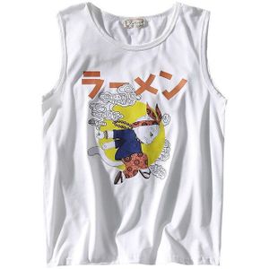 Japanse Harajuku Streetwear Mannen Grafische Tank Top Zomer Mouwloze Singlet Shirt Voor Mannelijke Ulzzang Kleding Fitness Vest Tanktop