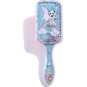 Cartoon Regenboog Eenhoorn Panda Haar Borstel Luchtkussen Kam Transparante Massage Haar Kam Plastic Detangling Hair Brush Voor Meisjes