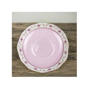 Roze Bloemen 13.5 Cm Mini Plaat Keramische Moer Bakken Dessert Cake Tray Mode Koffiekopje Schotel Bone China Coaster