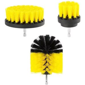 3pcs Power Scrubber Borstel Boor Borstel Schoon voor Badkamer Oppervlakken Bad Douche Tegel Grout Cordless Power Scrub Cleaning Kit