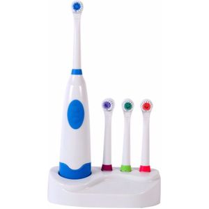Leuke Elektrische Tandenborstel Voor Kid Kinderen Familie Gebruik Met 3 Opzetborstel Een Base Holder Groen Blauw Paars Roze Kleur