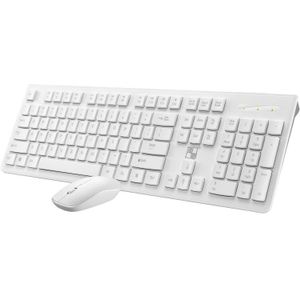 Ultradunne 2.4G Draadloze Toetsenbord Muis Coboms Lichtgewicht Draagbare Multimedia Mute Ergonomisch Toetsenbord Muis Set Voor Office Home