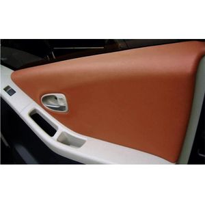 Hoge qualit 4 STUKS Microfiber Voor/Achter Deur Panel Leather Cover Beschermende Trim Voor Toyota Yaris met Mount Fittings