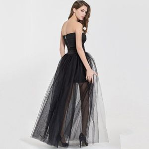 Vrouwen Maxi Lange Tule Overrok Afneembare Rokken Voor Partij Jassen Floor Lengte Bruiloft Bruidsmeisje Lolita Mesh Petti