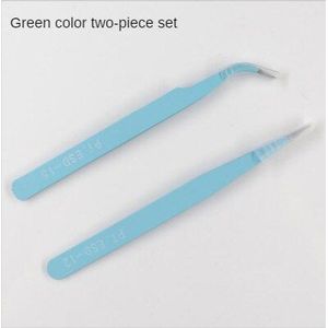 Kleur Pincet Reparatie Tools Industriële Precisie Elleboog Rechte Pincet Reparatie Tools Valse Wimpers Nail Gereedschap