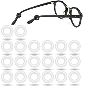 10Pairs Zachte Ronde Transparant Siliconen Oor Haken Voor Bril Anti Slip Tempel Voor Sport Houder Comfortabele Zachte Oor Tip