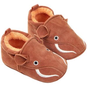 Baby Jongens Meisjes Cartoon Warme Pantoffels, zachte Zool Cartoon Leuke Dieren Eerste Walker Crib Schoenen Anti- Slip Baby Mocassins