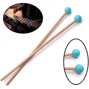 Paar Marimba Hamers Percussie Stokken Xylofoon Mallet Drumsticks Voor Slaginstrumenten Onderdelen-Licht Zacht
