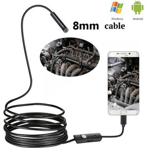 8Mm Usb Endoscoop 2MP 1/2/5/10M Camera Android Riool Camera Borescope Voor Otg android Usb Snake Tube Camera Auto Inspectie 720P
