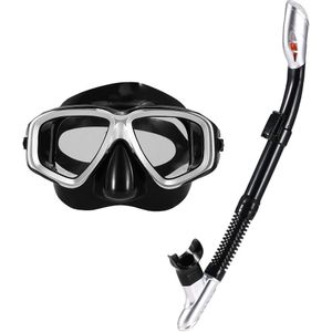 Lixada Volwassenen Freediving Masker Snorkel Set Waterdicht Anti fog Badmode Eyewear Zwemmen Masker Glazen Lens Bril voor Mannen Vrouwen
