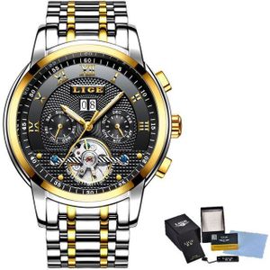 Relogio Masculino Luik Heren Horloges Top Brand Luxe Automatische Mechanische Horloge Mannen Volledig Stalen Zakelijke Waterdichte Sport Horloges