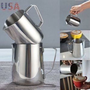 Rvs Opschuimen Melk Mok Cup Craft Koffie Latte Opschuimen Art Jug Pitcher Mok Keuken 150/350/600Ml