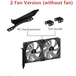 Diy Videokaart Metgezel Pci Beetje Fan Cooling Beugel Ondersteuning 9Cm 12Cm Fan Videokaart Cooling Beugel