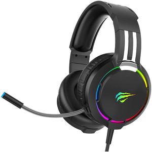 Havit Gamer Headset Met Microfoon Professinal Hd Microfoon &amp; Surround Super Base Rgb Backlight Pc Bedrade Gaming Hoofdtelefoon