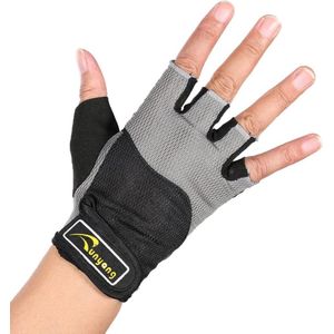 1 Paar/set Anti-Slip Half Vinger Fitness Handschoenen Gewichtheffen Handschoenen Bescherm Wrist Gym Training Vingerloze Sport Handschoenen