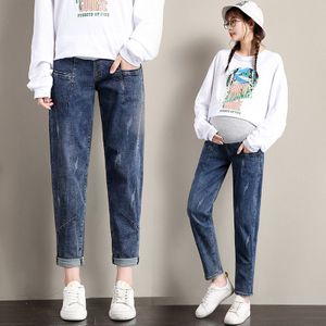 Boyfriend Broek Moederschap Jeans Voor Zwangere Vrouwen Kleding Casual Losse Hoge Taille Denim Zwangerschap Jeans Moederschap Broek