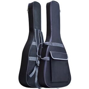36/38/40/41 Inch Oxford Stof Elektrische Gitaar Case Kleurrijke Rand Gig Bag Dubbele Bandjes Pad