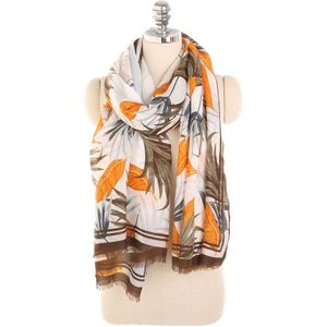 herfst en winter mode bladeren zacht en comfortabel zonnebrandcrème katoen kwastje sjaal