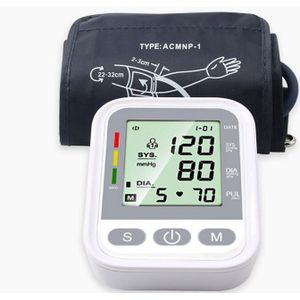 Bovenste Digitale Arm Bloeddrukmeter Pr Tonometer Hartslagmeter Bloeddrukmeter Bp Monitoren