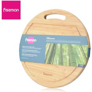 Fissman Bamboe Snijplank Milieuvriendelijke Ronde Hakblok