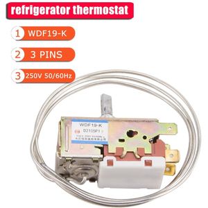 70Cm Koelkast Thermostaat 5 Pins Metalen Koord Vriezer Temperatuurregelaar Schakelaar 5 Voet Koelkast Koeling Vriezer Onderdelen WDF19-K