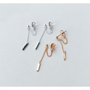 Mloveacc Elegante 100% 925 Sterling Zilveren Ketting Kwast Oorbellen Voor Vrouwen Mode S925 Zilveren Oorbellen