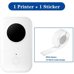 Phomemo D30 5Pcs D30 Mini Inktloze Label Printer Bundel Draadloze Label Printer Draagbare Pocket Label Printer Bluetooth-Compatibel