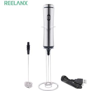 Reelanx Elektrische Melkopschuimer Oplaadbare Melkschuimers Voor Cappuccino Schuim Eiklopper