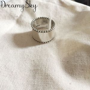 Overdreven Persoonlijkheid 925 Sterling Zilveren Grote Ringen Voor Vrouwen Bruiloft Sieraden Verstelbare Antieke Vinger Ring Anillos