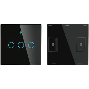 RF433 Mhz Draadloze Wall Panel Zender Schakelaar Afstandsbediening Werk Met Wifi Slimme Controle Sticky Schakelaar Ontvanger