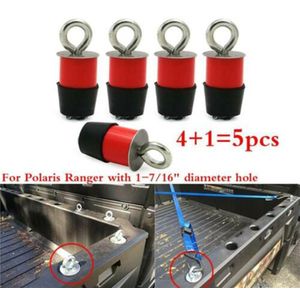 5 Stuk Lock &amp; Rit Atv Quad Tie Down Ankers Type Cargo Rekken Tie Down Eye Bolt Fasteners Kit Voor polaris Ranger 1-7/16&quot;