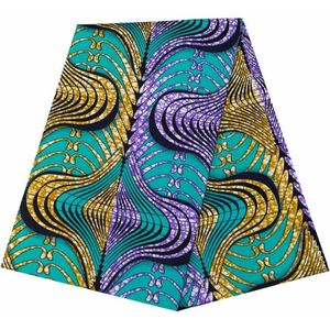 Ankara African Wax Print Fabric For Party Dress 100% Polyester Nigerian Pagne Real Wax Colorful Printed