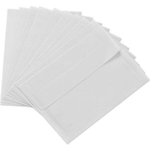 AU42 -200 Stuks Translucent Lege Witte Perkamentpapier Envelop Postkaarten Uitnodigingen Cover Enveloppen