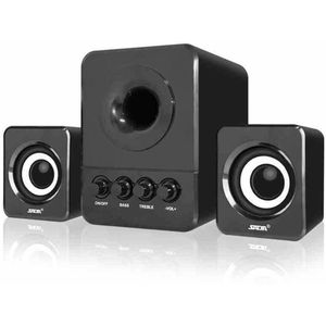 SADA D-203 Combinatie Speaker USB 2.1 Wired Mini Draagbare Speaker voor Desktop Computer Mobiele Telefoon Notebook