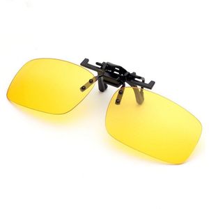 1Pcs Clip Op Zonnebril Rijden Nachtzicht Lens Zon Bril Mannelijke Anti-Licht Voor Mannen Vrouwen Met Geval & Glazen Doek