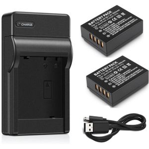 Batterij (2-Pack) + Lcd Usb Dual Charger Voor Fujifilm NP-W126, NPW126, NP-W126S, NPW126S, NP-W 126S Oplaadbare Lithium-Ion