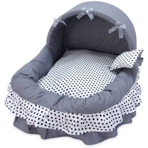 Pet Dot Bed Comfortabele Luxe Prinses Mand Bed Voor Puppy Pp Katoen Cama Para Gato Mooie Huis Voor Kat