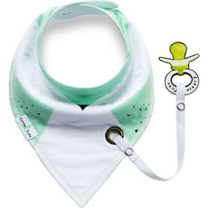 Fopspeen Cartoon Driehoek Katoenen Handdoek Baby Bib Kwijl Dubbele Kids Accessoires