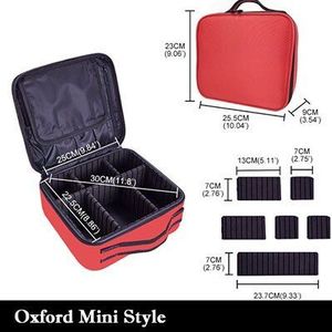 Vrouwen Make Case Professionele Volledige Cosmetische Bag Organizer Leer Schoonheid Manicure Reizen Make Up Koffer