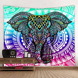 Bohemian Mandala Olifant Tapijt Muur Opknoping Woonkamer Slaapkamer Boerderij Home Decor Grote Deken