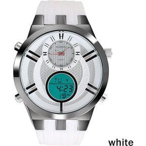 Mannen Sport Horloges Boamigo Quartz Horloge Analoge Digitale Led Elektronische Klok Rubber Strap Geel Horloges Reloj Hombre