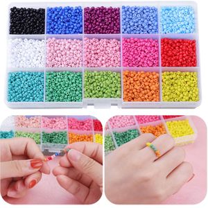 Kleurrijke Kralen 3mm Glas Kralen Pony Mini Kralen voor Maken Van Sieraden Kettingen Armbanden Earring DIY Craft Kinderen Volwassen