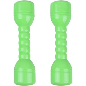 1 Paar Plastic Dumbbells Ergonomische Kinderen Ochtend Oefening Halters Hand Bar Voor Kleuterschool