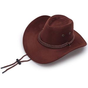 Zonnehoed Faux Lederen Cowboy Hoed Mannen En Vrouwen Reizen Caps Mode Westerse Hoeden Chapeu Cowboy 9 Kleuren