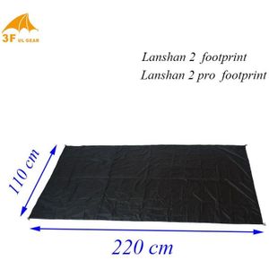 3F Ul Gear Lanshan 2 / 2 Pro Originele Silnylon Voetafdruk 220*110 Cm Grondzeil