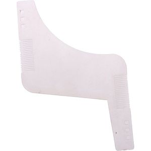 1Pc Mannen Baard Stijl Kam Uiterlijk Snor Moulding Kappers Plastic Haar Vormgeven Styling Sjabloon Heerser Kammen